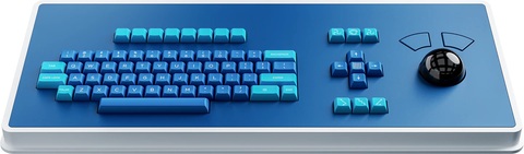 トラックボール搭載レイアウト変更可能レトロキーボード「MDR Dasher Keyboard」