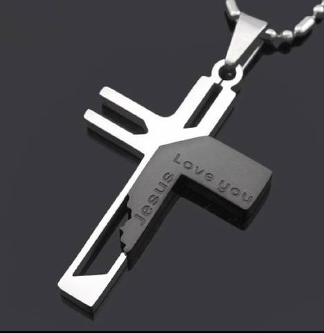 男性用ネックレス　十字架