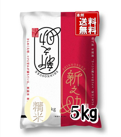 7年新潟産新之助　精米5kg　送料無料　