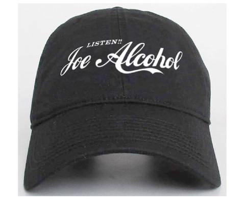 【ご予約】Listen!! JOE ALCOHOL 刺繍 ニューハッタン コットン CAP  (CAPステッカー付)