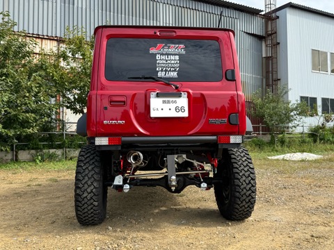 JB64/74・JC74　60Φリアバンパー　社外小型テールランプ用（スチール製/ラプターライナーブラック） 【R-45】