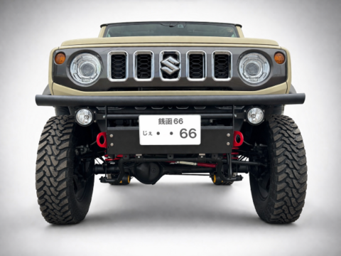 JB64/74・JC74　フロントGPバンパー/スキッドパネル付（スチール製）　【F-23】