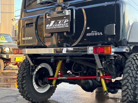 JB64/74　60角リアバンパー　社外小型テールランプ用（ステンレス製）　【R-43】
