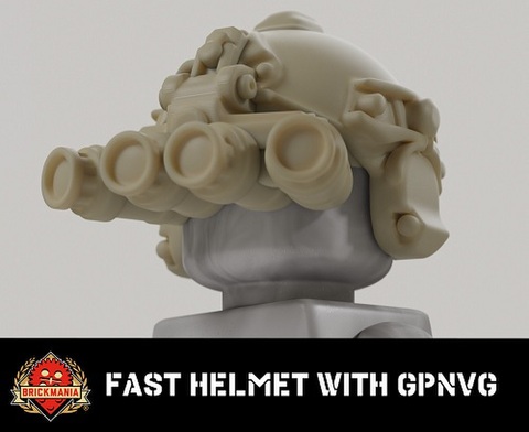 FASTヘルメット　GPNVG付　ダークタン