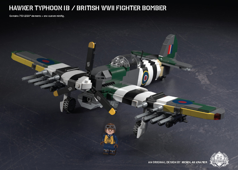 イギリス軍　ホーカー タイフーン 戦闘機