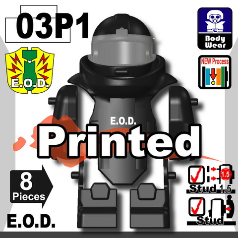 E.O.D TS70(爆発物処理班）プリント付き