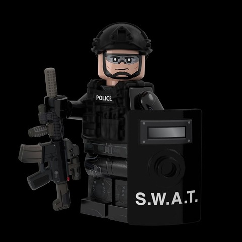 SWATオフィサー/パーフェクトキャリバー　M4-TAC　ライフル付き
