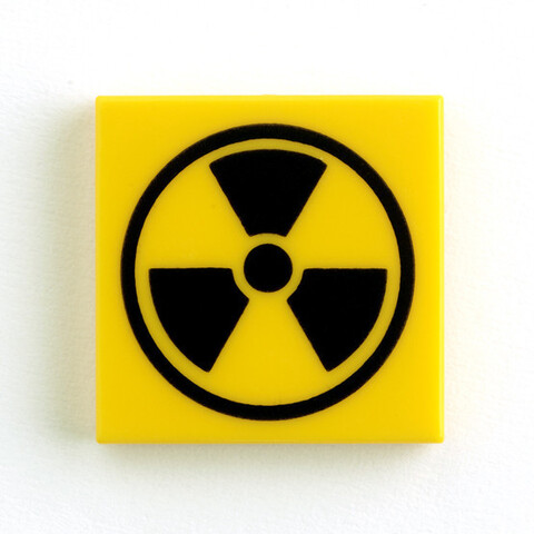 タイル：放射線注意