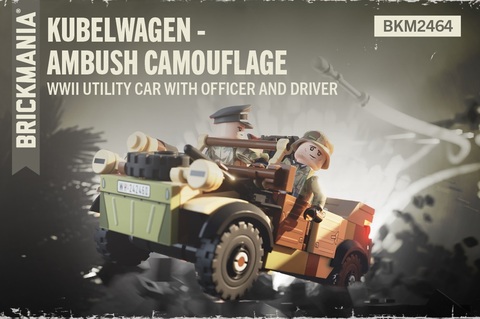 ドイツ軍キューベルワーゲンｰアンブッシュカモ-WWII ユーティリティ カー