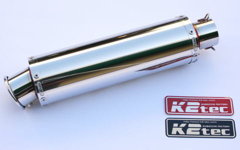 バイク マフラー GPスタイル STDサイレンサー S6 380mm/φ86/60.5/ スプリングフックタイプ gpss6-38s6h5 取寄品 ケイツーテック 汎用 GPスタイル STDサイレンサー S6 50.8⁄P50（チタン