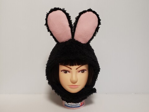 かぶりもの・うさぎ・ウサギ・兎・【黒】