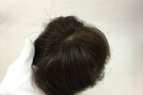 今だけ価格！トップピース／人毛100％ ダークブラウン