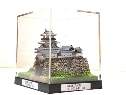 完成品■高知城　 城コレ　ケース付き　サイズ(W113×D92×H113mm) 日本の城　お城のジオラマ模型　プラモデル　城郭模型 お城コレクション　城コレ