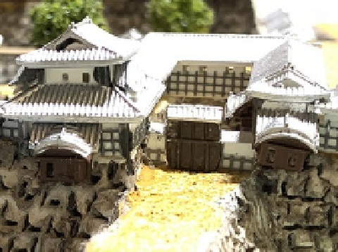 完成品■金沢城・石川門　 城コレ　ケース付き　サイズ(W113×D92×H113mm) 日本の城　お城のジオラマ模型　プラモデル　城郭模型 お城コレクション　城コレ