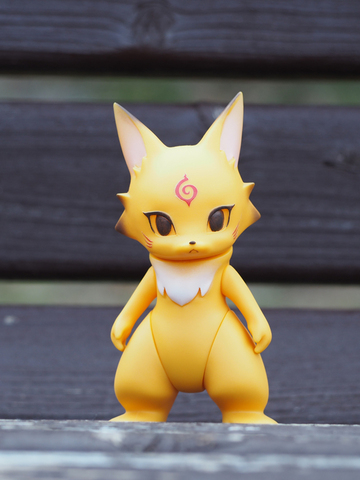 ☆電脳大工 ソフビフィギュア フォクシー 蓄光成型 ☆電脳大工 ソフビフィギュア フォクシー 蓄光成型