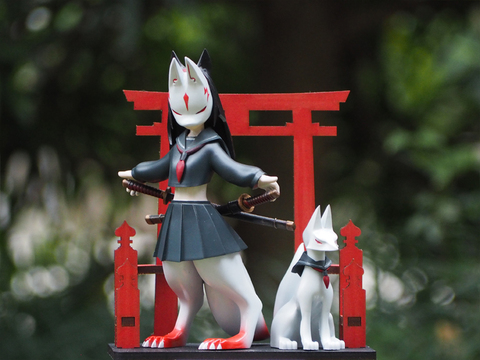 電脳大工　狐娘　赤 電脳大工 狐娘 赤 140527-36-