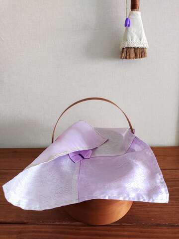 kit 絹の茶菓褓 (ラベンダー色)