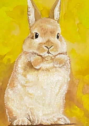 【ont-22】B4square　金色のウサギ　鬼辰カケルのダイヤモンドアート