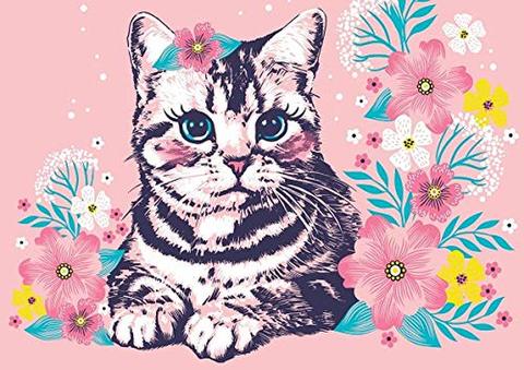 B4 おめめの可愛い猫 ダイヤモンドアート（KIC-T1-237）