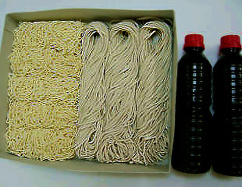 山形そばとつけ麺のセット８人前(並粉・二番粉そば)
