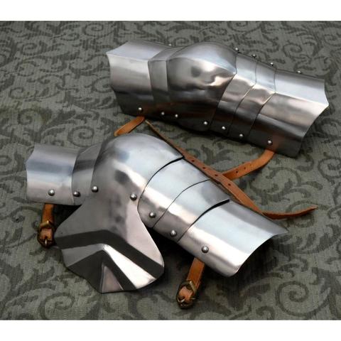 売約済み)レッグアーマー（鋼製）中世西洋甲冑鎧 ヘヴィファイト LARP 