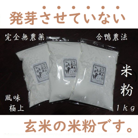 京都旭1号【玄米】米粉1kg