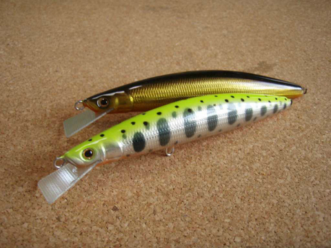 ハンドメイドルアー飛流9ｃｍピンクバック
