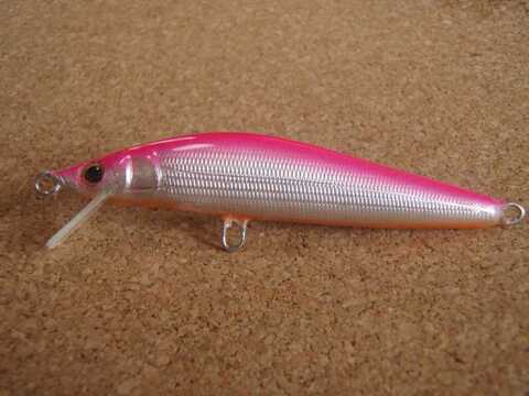ハンドメイドルアー流6cmピンクバック