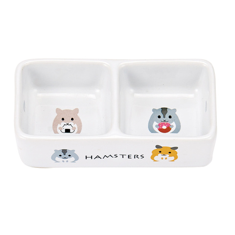 マルカン　ハムちゃんのダブル食器