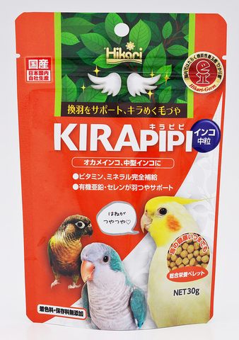 キョーリン　キラピピ　インコ中粒　３０ｇ