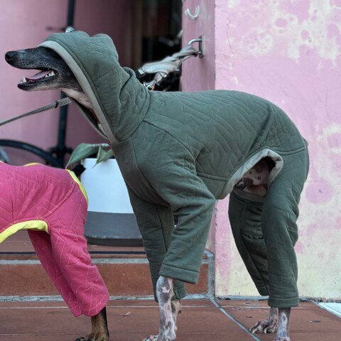 WAMELLキルトロンパース[カーキ]