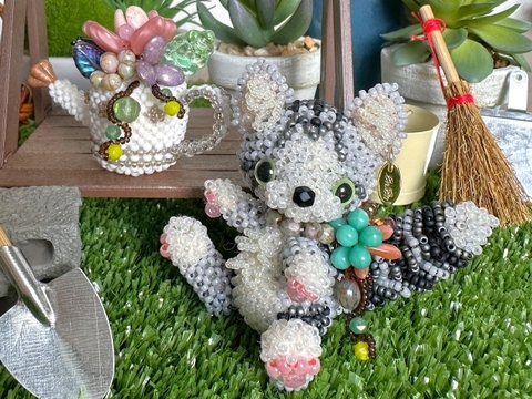 sale‼️N2926 カスタムボールペン 猫ちゃんビーズ 天然石風シラービーズ 楽天市場】猫（ビーズ・ストーン｜手芸・クラフト・生地