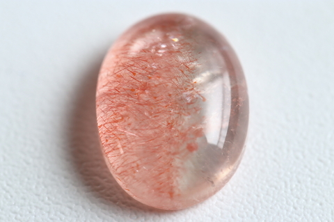 超透明！高品質カザフスタン産ストロベリークォーツ6.1ct【高品質・超透明・超光沢・超激レア】