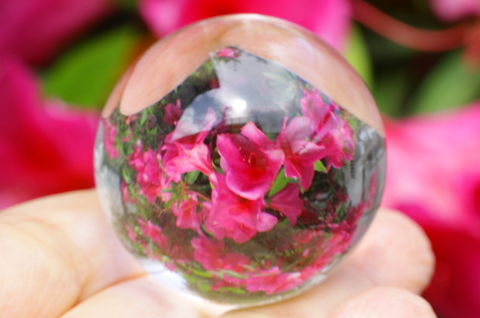 極上！完全透明！最高品質マニカラン水晶40mm丸玉・鑑別書付き【最高品質・超透明・超光沢・超激レア】