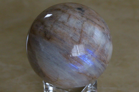 激レア！ロシア産ベロモライト・ムーンストーン丸玉【高品質・高波動・光沢・レインボー・超激レア】