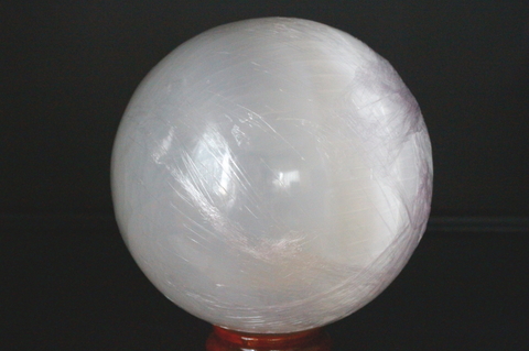 極上！ビッグサイズ110mm！高波動セレナイト丸玉【最高品質・高波動・希少】