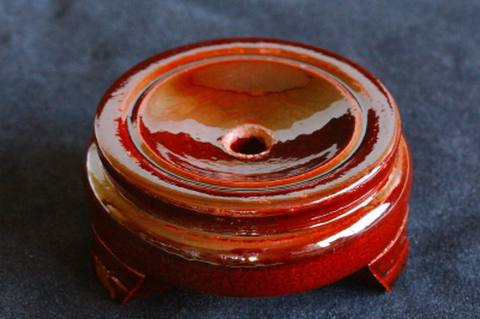 天然石丸玉用の木製台座（Ｌサイズ）