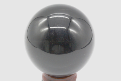 高波動チベット産モリオン57mm丸玉A【最高品質・光沢・激レア】