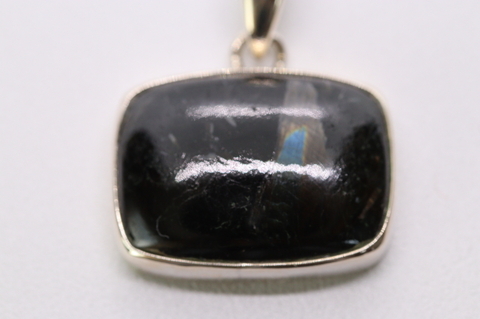 極上ギラギラ！ブルー＆ゴールド！高波動グリーンランド産ヌーマイト・ペンダント【最高品質・高波動・光沢・超激レア】