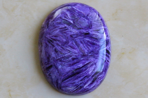 極上！最高品質チャロアイト・ルース43mm【最高品質・光沢・激レア】