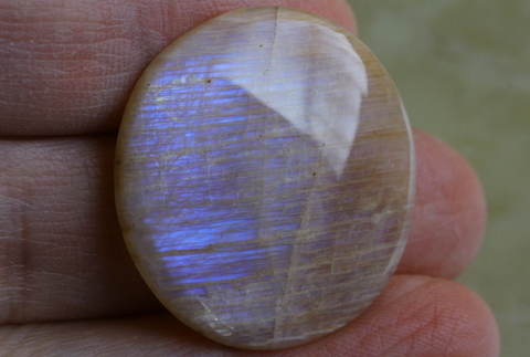 極上！ロシア産ベロモライト・ムーンストーン・カボション1【最高品質・高波動・光沢・超激レア】