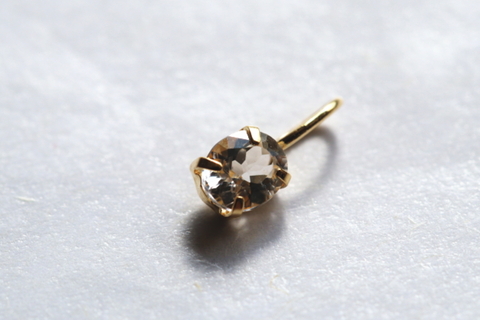 極上超透明！超高波動ロシア産フェナカイト・18Kペンダント鑑別書付き【最高品質・超透明・超光沢・超激レア】