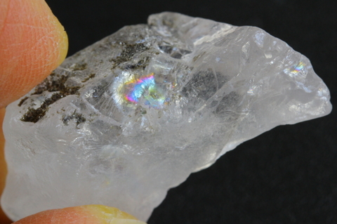 極上！透明宝石質！レインボー！超高波動ロシア産フェナカイト原石65.9ct【最高品質・超透明・超光沢・レインボー・超激レア】