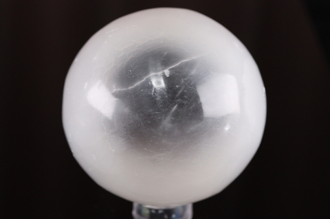 ビッグサイズ82mm！高波動セレナイト丸玉【高品質・高波動・希少】