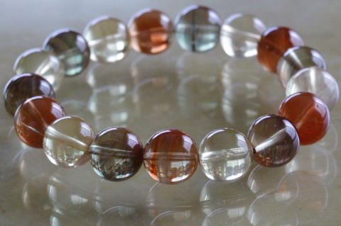 超激レア大珠！超透明アンデシンブレスレット11.5mm玉・鑑別書付き【最高品質・超透明・光沢・激レア】