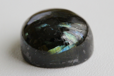 極上！ブルー＆ゴールド！高波動グリーンランド産ヌーマイト・ルース15mm【最高品質・高波動・光沢・超激レア】