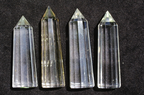 最強浄化！極上超透明12面カットヒマラヤ水晶4本セット62【最高品質・超透明・超光沢・超激レア】