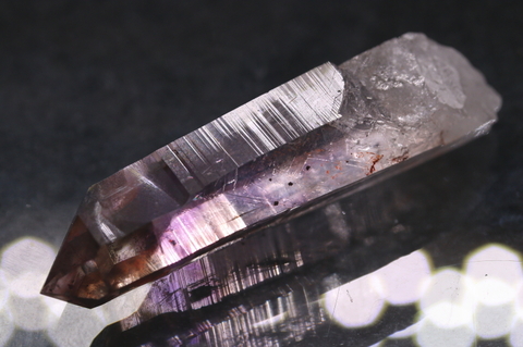 超透明＆超光沢！ファントム！高波動ブランドバーグ産アメジスト13.1g【最高品質・超透明・超光沢・超激レア】