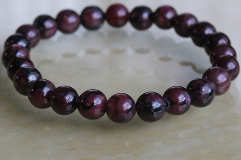 超激レア！高品質ユーディアライト・ブレスレット8.5mm玉【高品質・光沢・超激レア】