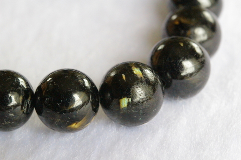 極上！高波動グリーンランド産ヌーマイト・ブレスレット10mm玉32.2g【最高品質・高波動・光沢・超激レア】